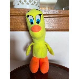 Vintage 70s Tweety Bird Plush Looney Tunes Warner Bros. R. Dakin & Co 1975